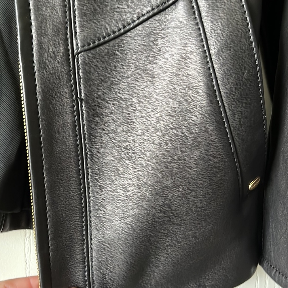 Ellen Tracy Leather Black Jacket - image 5